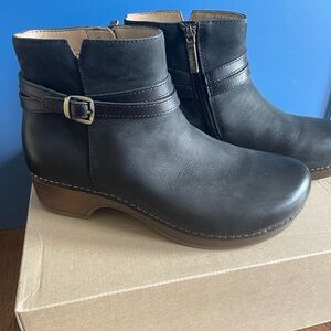 Dansko black ankle boots